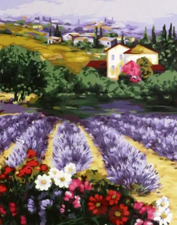 Рисование по номерам Прованские дали обложка книги