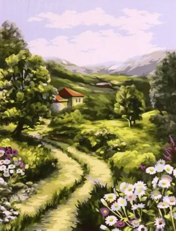 Рисование по номерам Сельские тропы обложка книги
