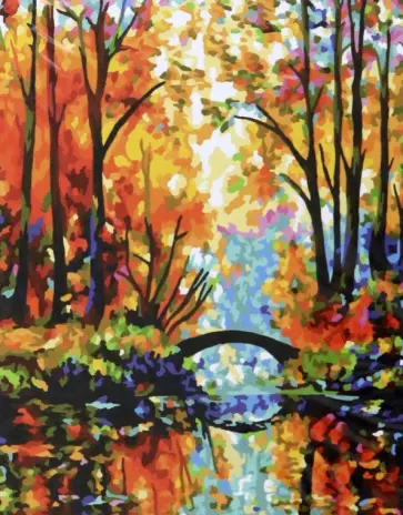 Рисование по номерам Краски осени обложка книги