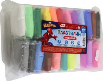 Пластилин Человек Паук, 24 цвета обложка книги