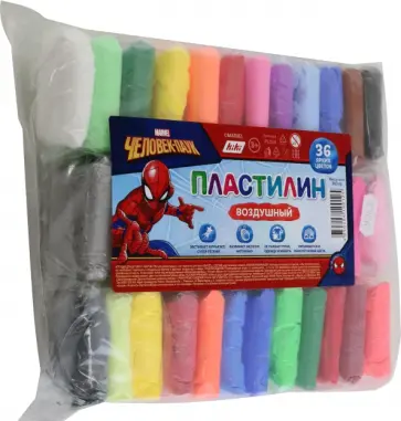 Пластилин Человек Паук, 36 цветов обложка книги