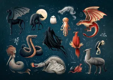 Наклейки Фантастические твари Наклейки Фантастические твари обложка книги