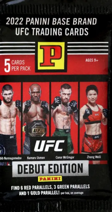 Карточки UFC 2022, 5 штук Карточки UFC 2022, 5 штук обложка книги