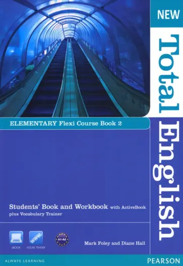 Foley, Hall - New Total English. Elementary. Flexi Course book 2. Students' Book and Workbook, ActiveBook (+DVD) обложка книги