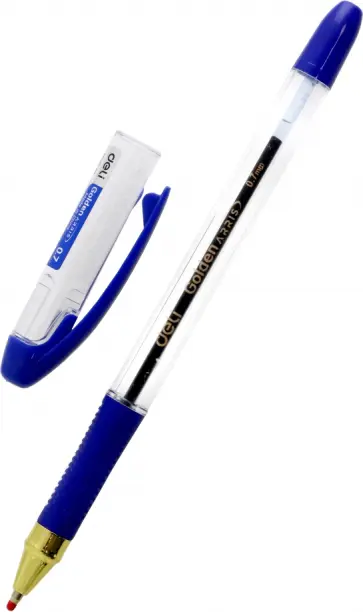 Ручка шариковая Arris Golden, синяя обложка книги