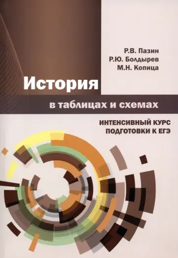 Пазин, Болдырев - История в таблицах и схемах. Интенсивный курс подготовки к ЕГЭ Пазин, Болдырев - История в таблицах и схемах. Интенсивный курс подготовки к ЕГЭ обложка книги