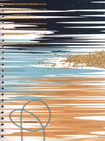 Тетрадь Золотые полоски, 48 листов, клетка обложка книги