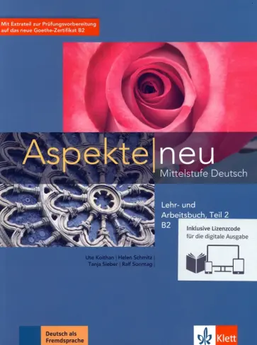Koithan, Schmitz - Aspekte neu. B2. Lehr- und Arbeitsbuch mit Audios inklusive Lizenzcode BlinkLearning. Teil 2 (+CD) Koithan, Schmitz - Aspekte neu. B2. Lehr- und Arbeitsbuch mit Audios inklusive Lizenzcode BlinkLearning. Teil 2 (+CD) обложка книги