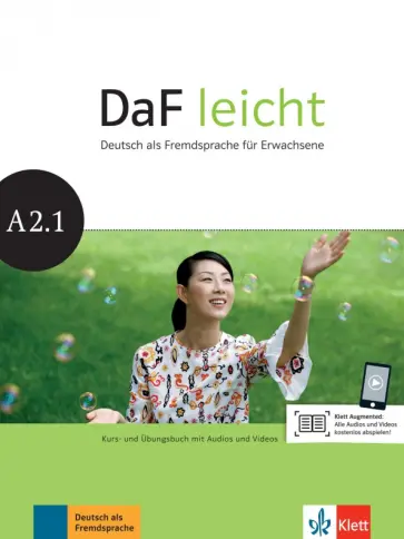 Jentges, Korner - DaF leicht A2.1. Deutsch als Fremdsprache für Erwachsene. Kurs- und Übungsbuch mit Audios und Videos Jentges, Korner - DaF leicht A2.1. Deutsch als Fremdsprache für Erwachsene. Kurs- und Übungsbuch mit Audios und Videos обложка книги