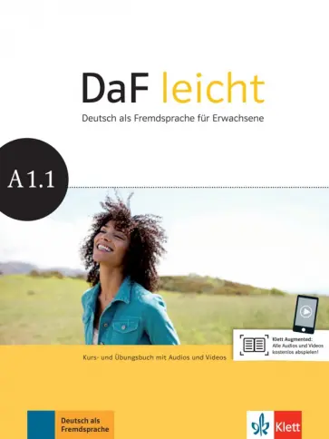 Jentges, Korner - DaF leicht A1.1. Deutsch als Fremdsprache für Erwachsene. Kurs- und Übungsbuch (+DVD) Jentges, Korner - DaF leicht A1.1. Deutsch als Fremdsprache für Erwachsene. Kurs- und Übungsbuch (+DVD) обложка книги