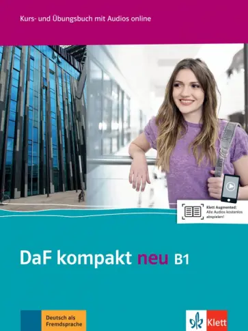 Braun, Fugert - DaF kompakt neu. B1. Deutsch als Fremdsprache für Erwachsene. Kurs- und Übungsbuch (+CD) обложка книги