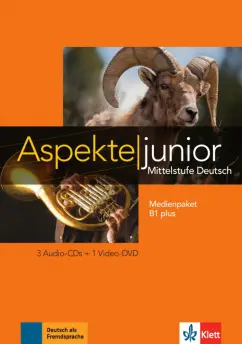 Обложка книги Aspekte junior. B1+. Medienpaket (3 Audio-CDs, DVD), Koithan Ute, Sieber Tanja