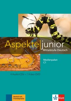 Обложка книги Aspekte junior. C1. Medienpaket (4 Audio-CDs, DVD), Koithan Ute, Schmitz Helen, Sieber Tanja