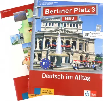 Kaufmann, Lemcke - Berliner Platz 3 NEU. B1. Deutsch im Alltag. Lehr- und Arbeitsbuch mit 2 Audio-CDs Kaufmann, Lemcke - Berliner Platz 3 NEU. B1. Deutsch im Alltag. Lehr- und Arbeitsbuch mit 2 Audio-CDs обложка книги