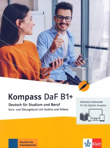 Braun, Jin - Kompass DaF. B1+. Kurs- und Übungsbuch mit Audios und Videos inklusive Lizenzcode BlinkLearning обложка книги