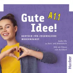 Обложка книги Gute Idee! A1.1. Medienpaket, 2 Audio-CDs + DVD. Deutsch für Jugendliche. Deutsch als Fremdsprache, Krenn Wilfried, Puchta Herbert