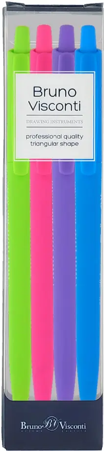 Набор автоматических шариковых ручек SlimClick. Special, синих, 4 штуки обложка книги