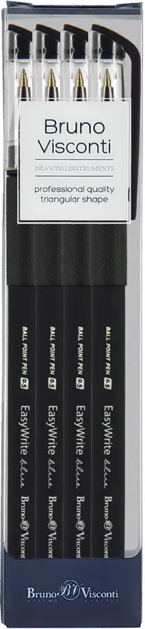 Набор шариковых ручек EasyWrite. Black, синих, 4 штуки обложка книги