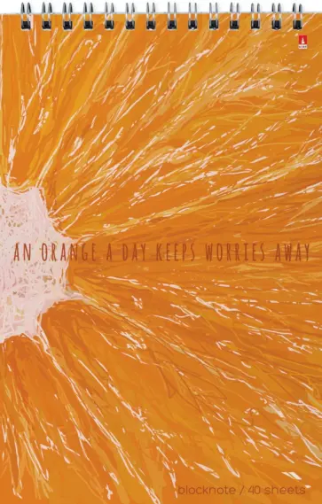 Блокнот Exotic Fruits, 40 листов, А5, клетка, в ассортименте обложка книги