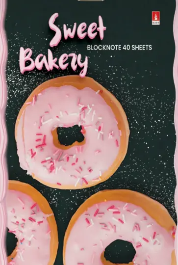 Блокнот Донат рулит!, 40 листов, клетка, А6, в ассортименте обложка книги