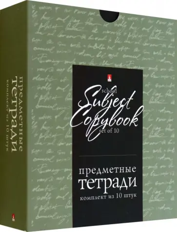 Комплект предметных тетрадей Simple Black, 48 листов, 10 штук обложка книги