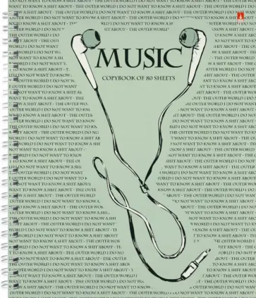 Тетрадь Soundmania, 80 листов, клетка, А5+, в ассортименте обложка книги