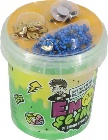 Emoji-slime зеленый. Влад А4 обложка книги