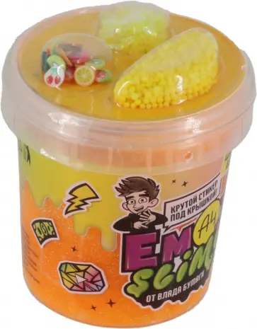 Emoji-slime оранжевый. Влад А4 обложка книги