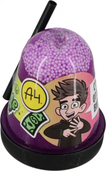 Слайм фиолетовый. Влад А4 обложка книги