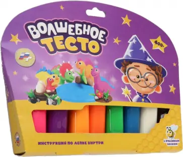 Тесто для лепки Семья динозавров, 400 г. обложка книги