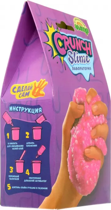 Slime лаборатория Crunch, 100 г. обложка книги