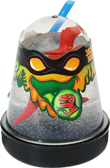 Slime Ninja Затерянный мир, с фигуркой динозавра обложка книги