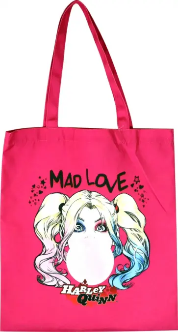 Сумка Харли Квинн, розовая Сумка Харли Квинн, розовая обложка книги