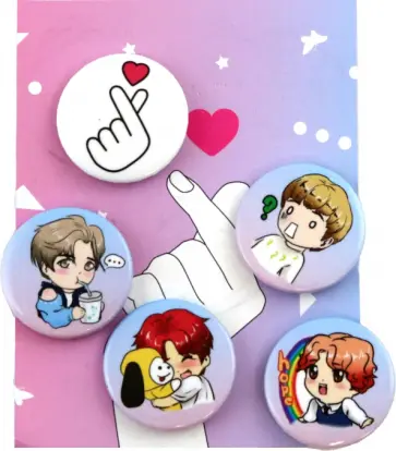 Набор значков K-POP обложка книги