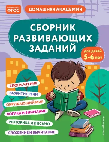 Сборник развивающих заданий для детей 5-6 лет обложка книги