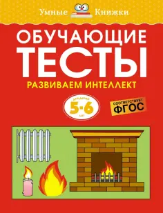 Ольга Земцова - Обучающие тесты. Развиваем интеллект. 5-6 лет обложка книги