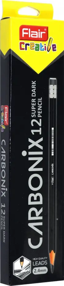 Карандаши чернографитные Carbonix, 12 штук обложка книги