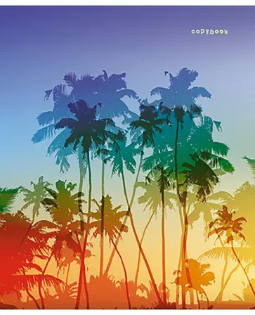 Тетрадь Закат, 48 листов, клетка обложка книги