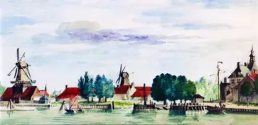 Конверт Евро №21 Вид на Дордрехт, 5 штук обложка книги