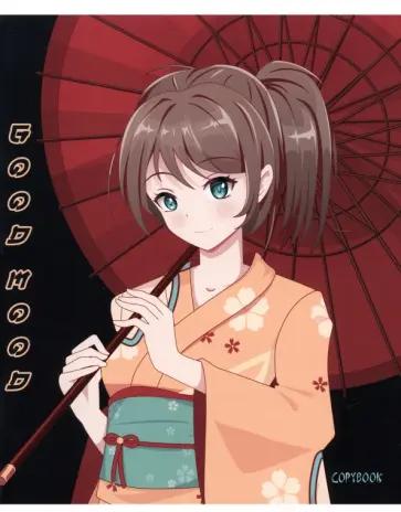 Тетрадь Аниме, 48 листов, клетка обложка книги