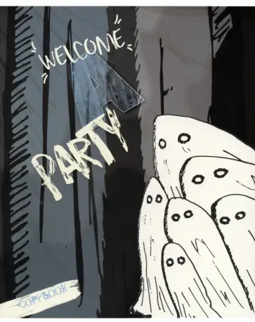 Тетрадь Привидение, 48 листов, клетка обложка книги