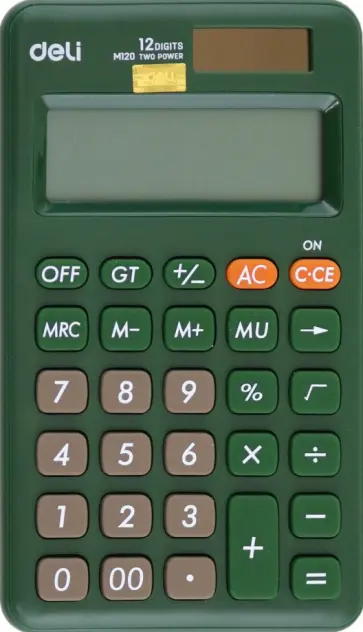 Калькулятор карманный, зеленый обложка книги