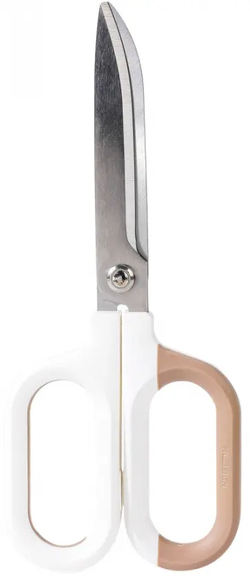 Ножницы офисные Nusign, 180 мм, белые обложка книги