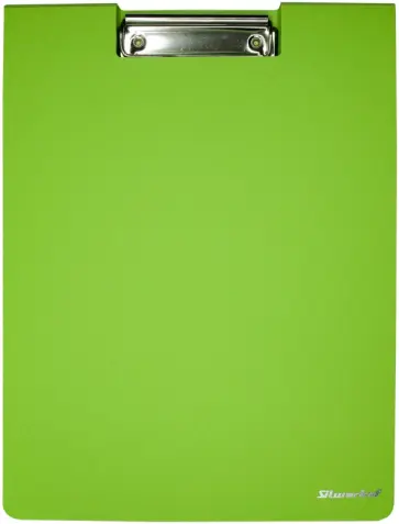Папка клип-борд с крышкой, A4, салатовая Папка клип-борд с крышкой, A4, салатовая обложка книги