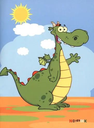 Записная книжка Дракоша, 48 листов, А6 обложка книги