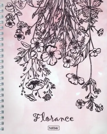 Тетрадь Florance, 96 листов, клетка, в ассортименте обложка книги