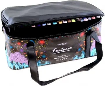 Набор маркеров Fantasia, двусторонние, 240 цветов обложка книги