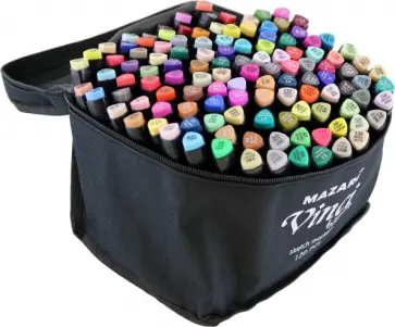 Набор маркеров Vinci Black, 120 цветов обложка книги