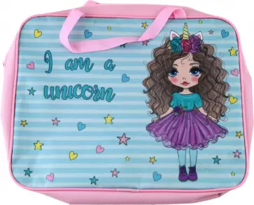 Папка школьника I am a Unicorn, А4, с ручками обложка книги