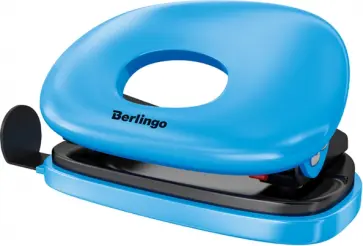 Дырокол Round, 10 листов, голубой обложка книги